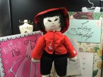 cloth asian doll red view